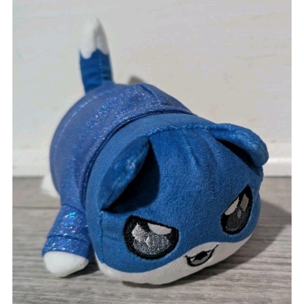 Aphmau MeeMeows 6" Plush Kitty Cat w/ Blue Hoodie Glitter Edition Litter 6